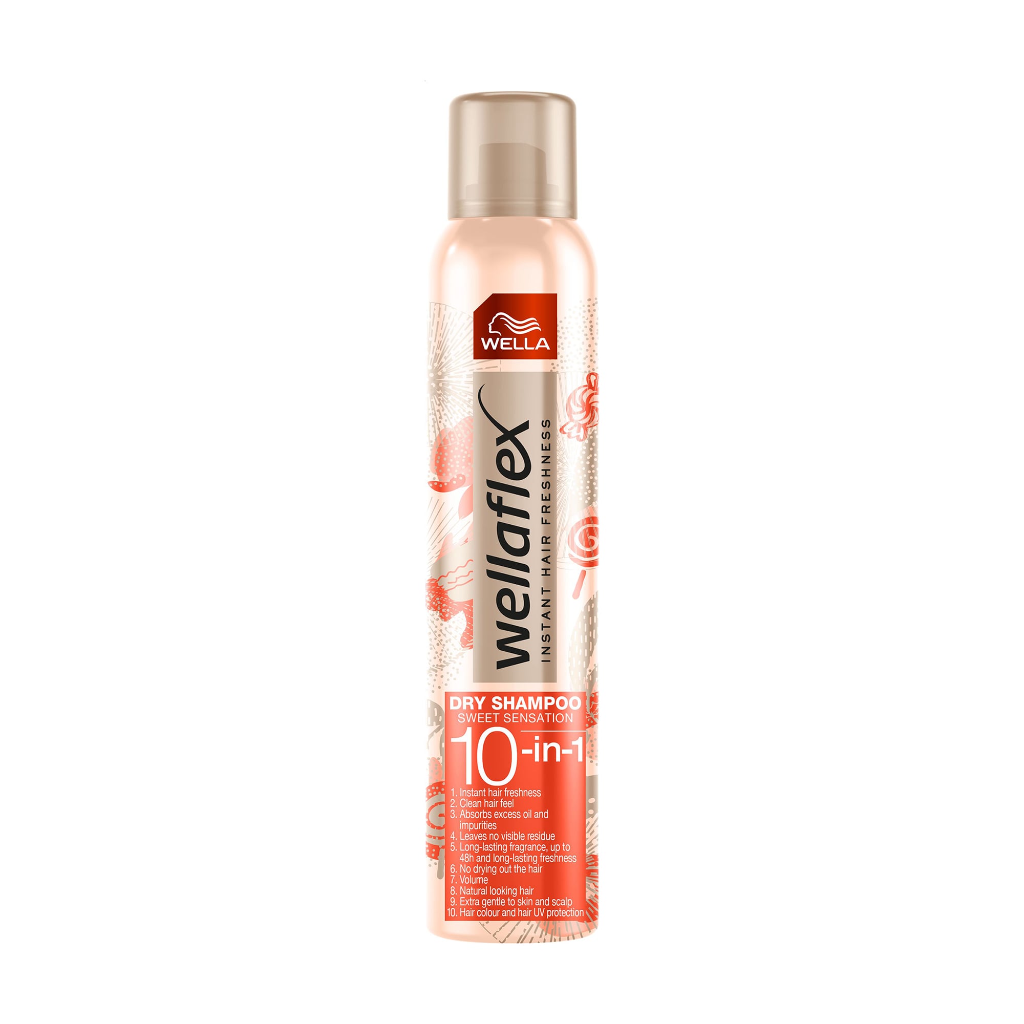 Сухий шампунь для волосся WELLA Wellaflex 10 в 1 Sweet Sensation, 180 мл